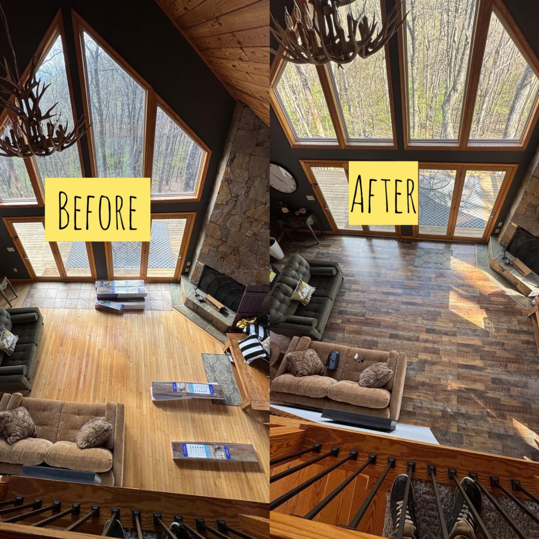 Interior Refresh — before and after by Valentine Residential Services