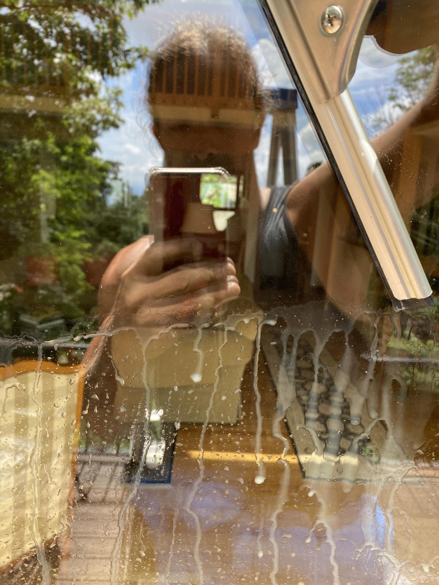 Crystal-clear residential windows after cleaning by Valentine Residential Services